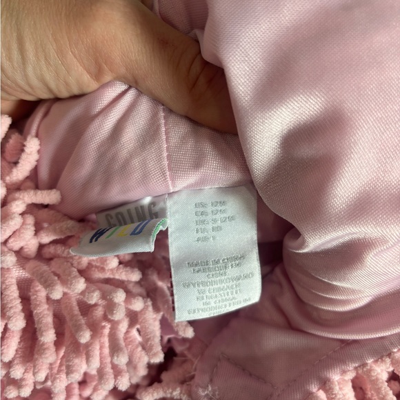 Going Wild Chenille Soft Squiggly Pig Piglet Costume Toddler Baby Bubble 12 mo - Picture 2 of 4